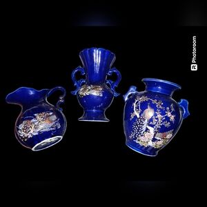 Vintage Japanese Cobalt Set